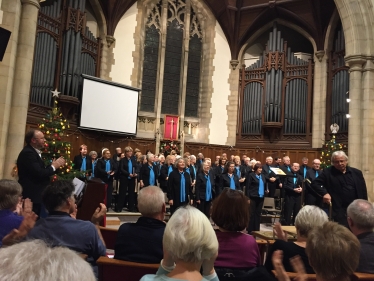 Sir David visited a concert at Westcliff church